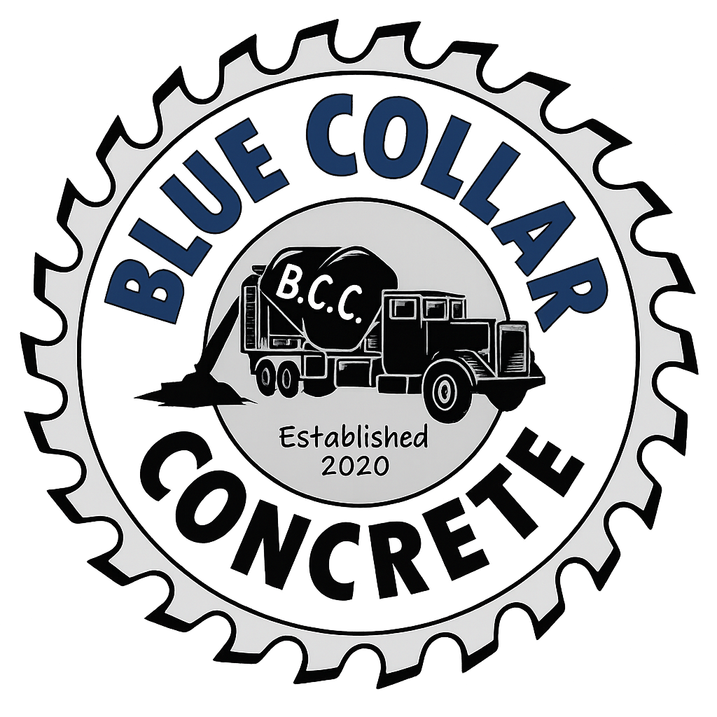 Blue Collar Concrete sawblade logo