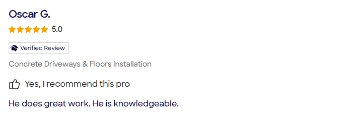 Customer review 1